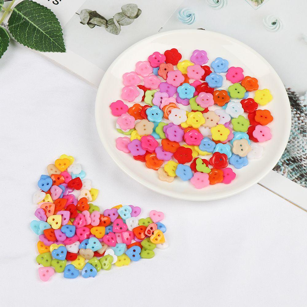 LEISURE 100 Nút Áo Bằng Nhựa Nhiều Màu