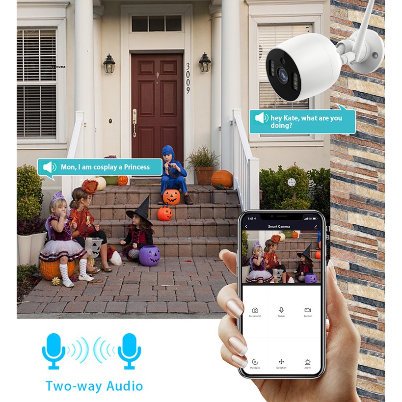 Camera IP Trong Nhà Bám Chuyển Động 1080P Tuya SmartHome | BigBuy360 - bigbuy360.vn