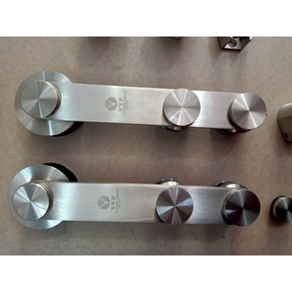 Bộ Bánh xe cửa lùa kính VVP phi 25 - inox 304