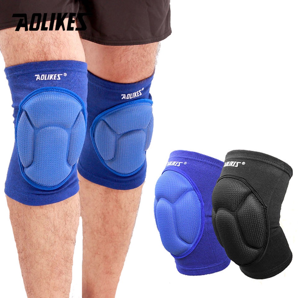 Cặp đệm đầu gối AOLIKES hỗ trợ chống va chạm chống thấm mồ hôi thoáng khí chạy bộ tập thể thao yoga cho cả nam và nữ