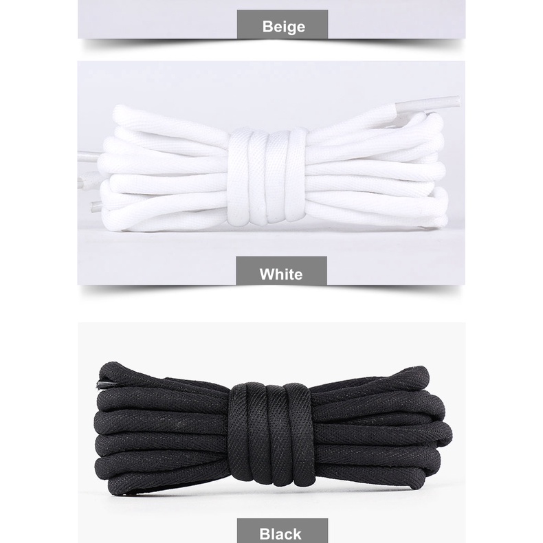 1 Cặp Dây Buộc Giày Bốt Martin Hình Tròn Màu Cầu Vồng Chất Lượng Cao