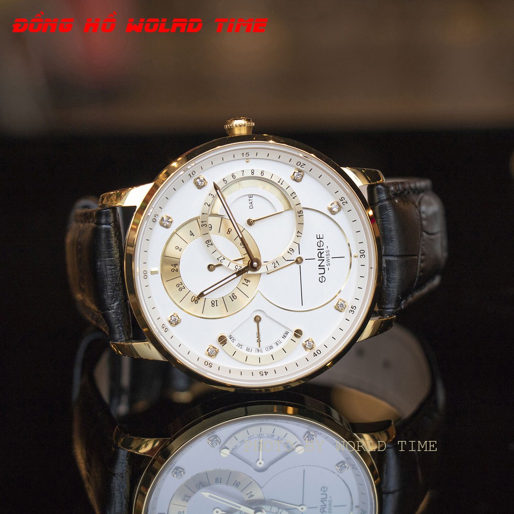 Đồng Hồ Nam Sunrise Dây Da 1146SA  Chính Hãng Full Box Kính Sapphire Chống Xước , Chống Nước , Dây Da Cao Cấp | BigBuy360 - bigbuy360.vn