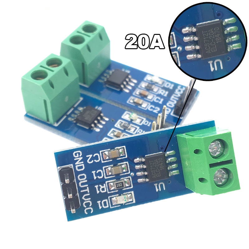 Mô đun cảm biến dòng điện 5a 20a 30a Acs712 cho Arduino chất lượng cao