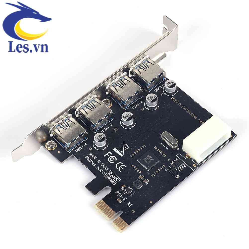 Thẻ Mở Rộng PCIE 4 Cổng Usb 3.0