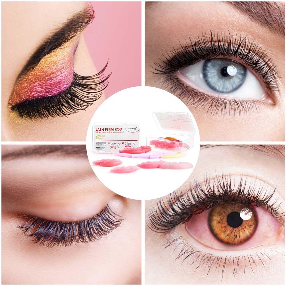 JARRED Set 8 Cặp Đệm Silicone Hỗ Trợ Nâng Lông Mi Tiện Dụng