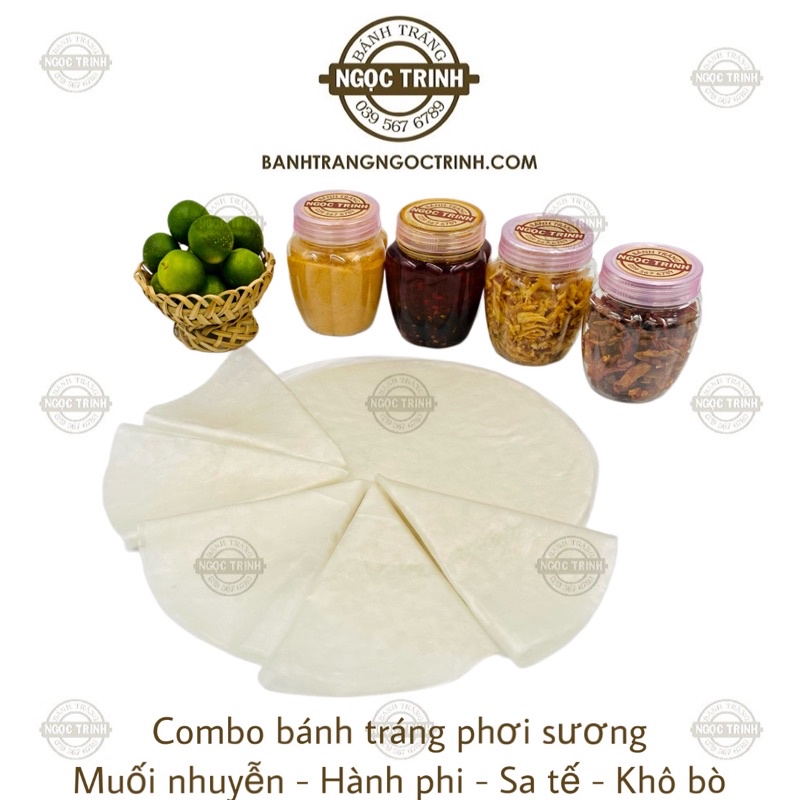 (COMBO VIP 950g) Bánh tráng phơi sương VIP cao cấp bánh tráng Ngọc Trinh