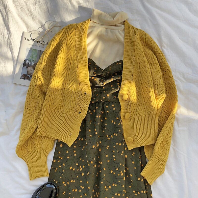 FULL SET : Đầm + Cardigan