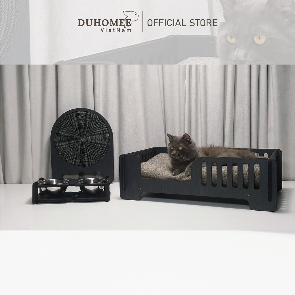 Giường nệm thú cưng DONAL dành cho chó mèo thiết kế sang chảnh êm ái - Duhomee