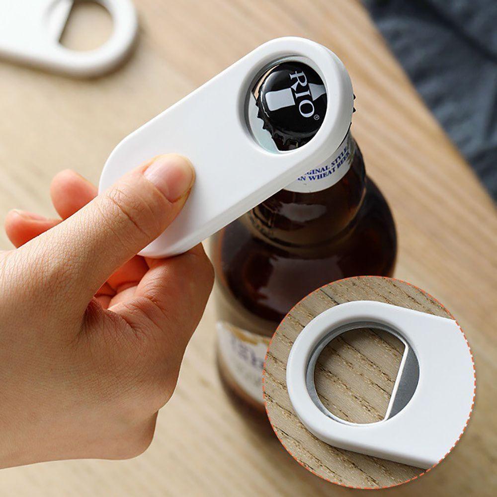 Dụng Cụ Mở Nắp Chai Bằng Thép Không Gỉ Màu Trắng Thời Trang