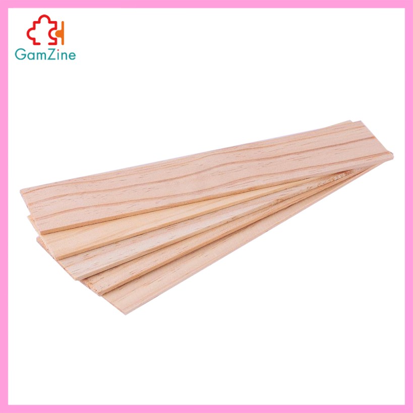 Bộ 5 Thanh Gỗ Thông Dùng Để Trang Trí Kích Thước 250x50 X 3 / 5 / 8mm