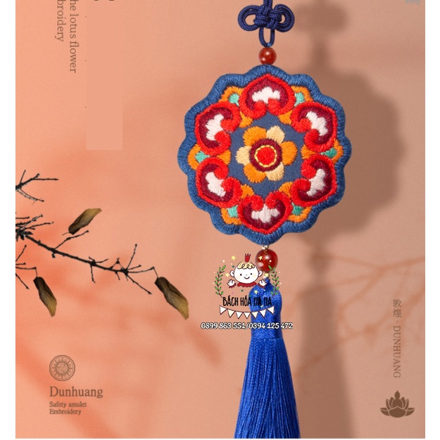 Kit thêu tay trang trí DIY / BỘ KIT TỰ THÊU 2021 Túi Thơm Đôn Hoàng Treo ô tô Decor nhà Túi xách·- Handmade Nana