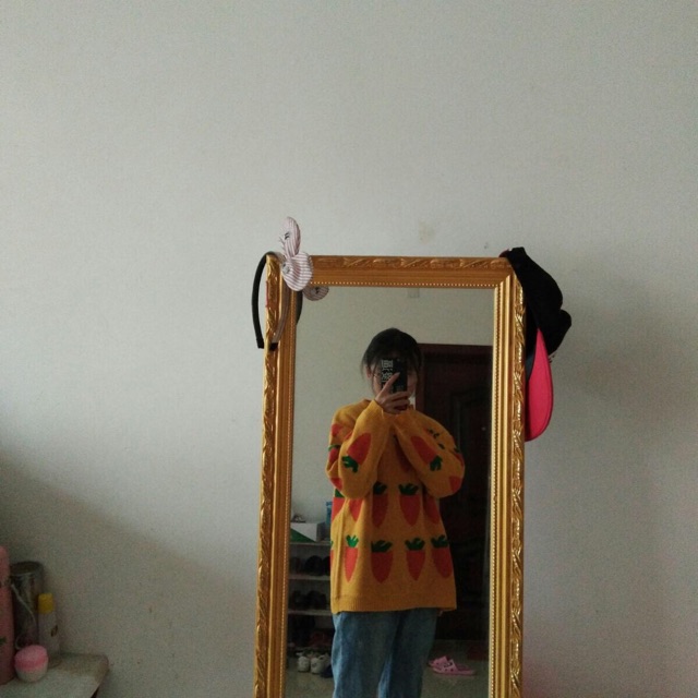 Áo cà rốt siêu xinh-kèm ảnh thật Mã 346