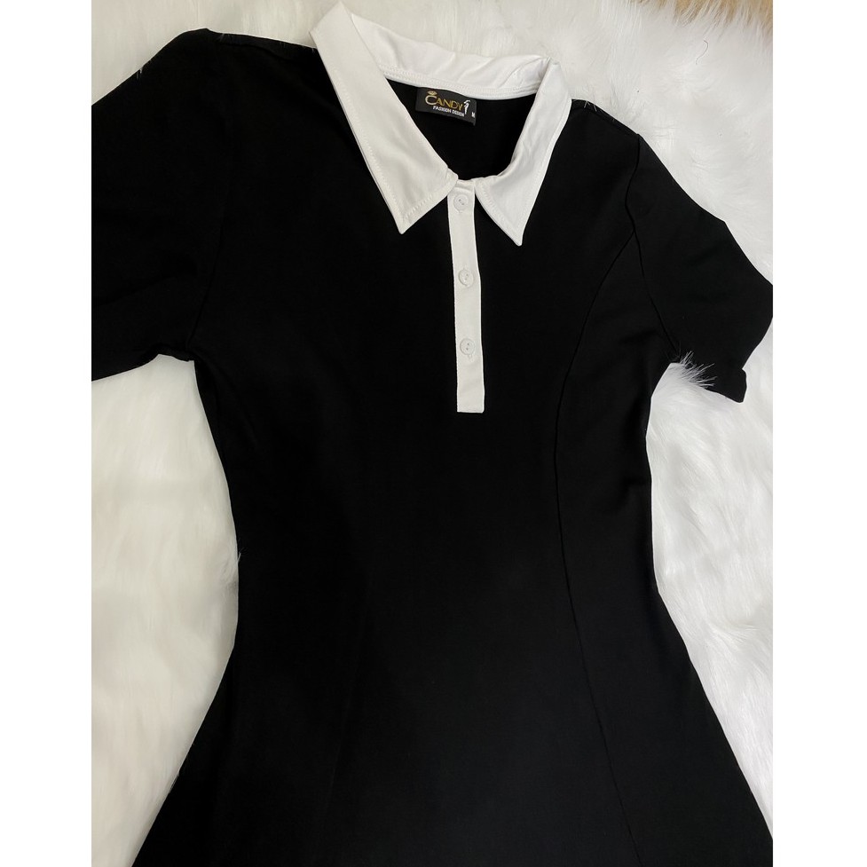 Váy Polo Nữ  Đầm Polo Chiết Eo Váy Cổ Bẻ Chất Cotton Cao Cấp Mềm Mát V2217-Candy Fashion | BigBuy360 - bigbuy360.vn