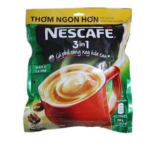 Túi 46 gói x 17g NESCAFE 3in1 Rang xay Đậm Vị Cà Phê (NET XANH)