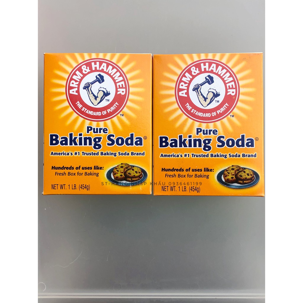 (Mẫu Mới 2020)Bột Baking Soda đa công dụng khử mùi, diệt khuẩn, tẩy rửa, làm bánh, chăm sóc da 454g