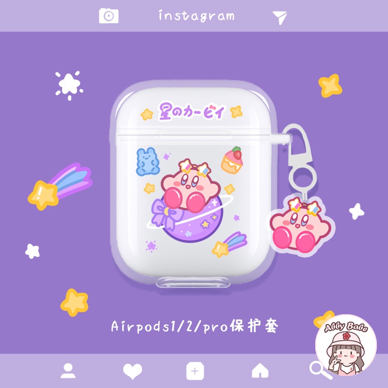 Vỏ Bảo Vệ Hộp Sạc Tai nghe không dây 1/2/pro Bằng TPU Mềm Họa Tiết Hoạt Hình Dễ Thương