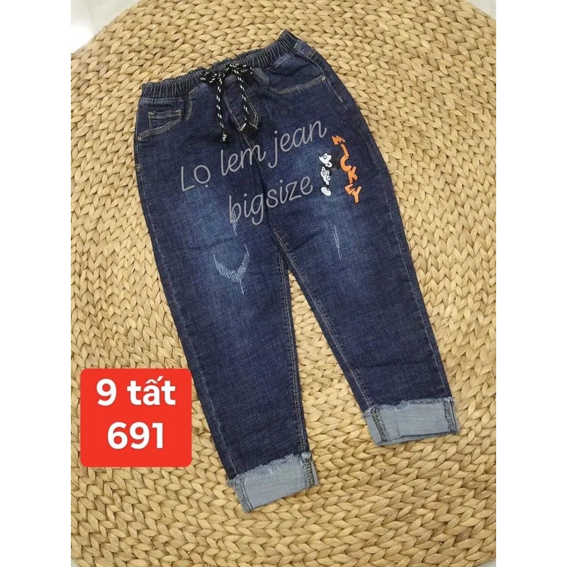 Quần jean nữ bigsize 9 tất 55kg - 95kg/lưng chum | BigBuy360 - bigbuy360.vn