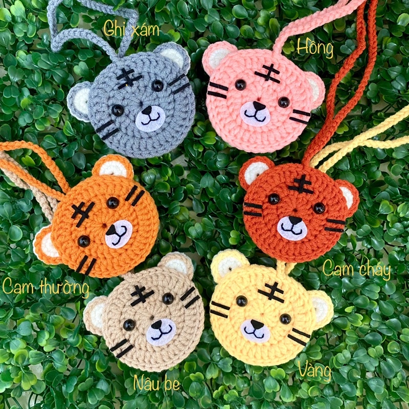 Túi đựng tỏi cho trẻ sơ sinh hình con mèo dễ thương - Túi đeo bỏ tỏi tránh vía