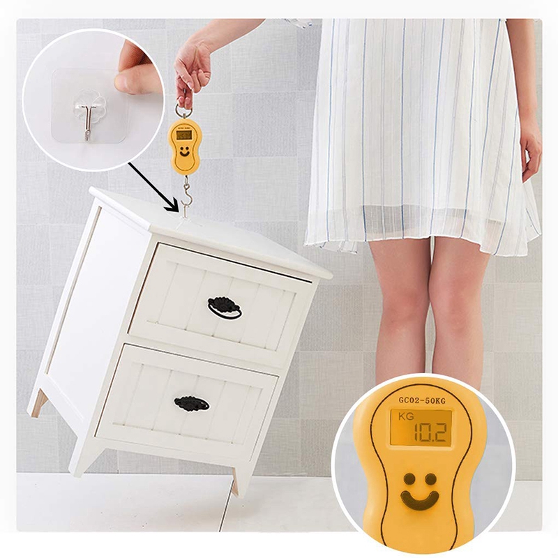 Móc Treo Đồ Dính Tường Trong Suốt Tiện Dụng