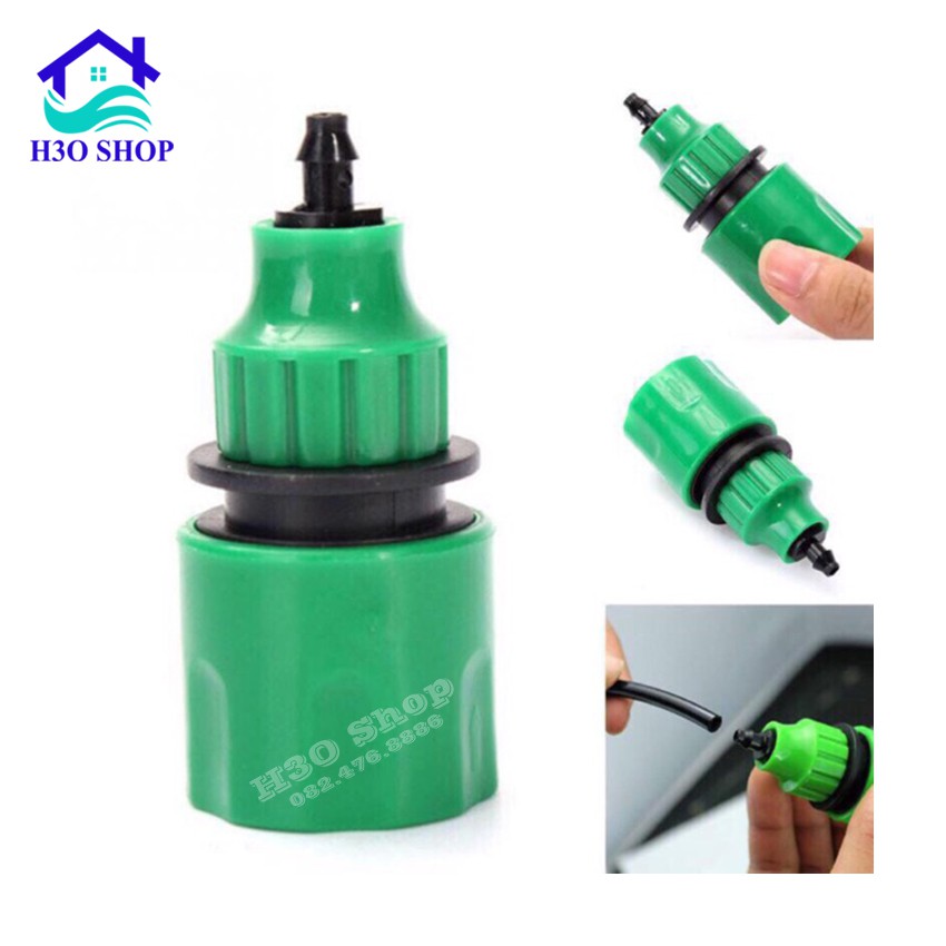 Cút Kết Nối Nhanh Cho Hệ Thống Tưới - Khớp Nối Nhanh Màu Xanh