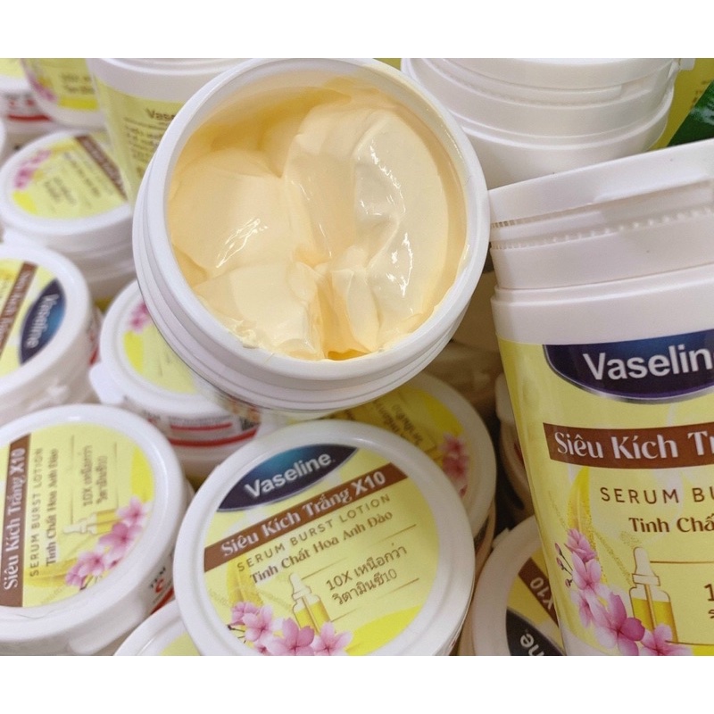 ( HÀNG XỊN ) Kem SIÊU Kích Trắng Vaseline x10 hũ 250gr | BigBuy360 - bigbuy360.vn