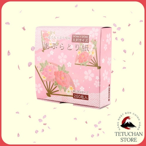 Set 250 tờ giấy thấm dầu Nhật Bản - Tetuchan Store