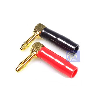 [Mã ELHACE giảm 4% đơn 300K] Jack loa bắp chuối vuông góc - Jack bắp chuối 4mm loại tốt