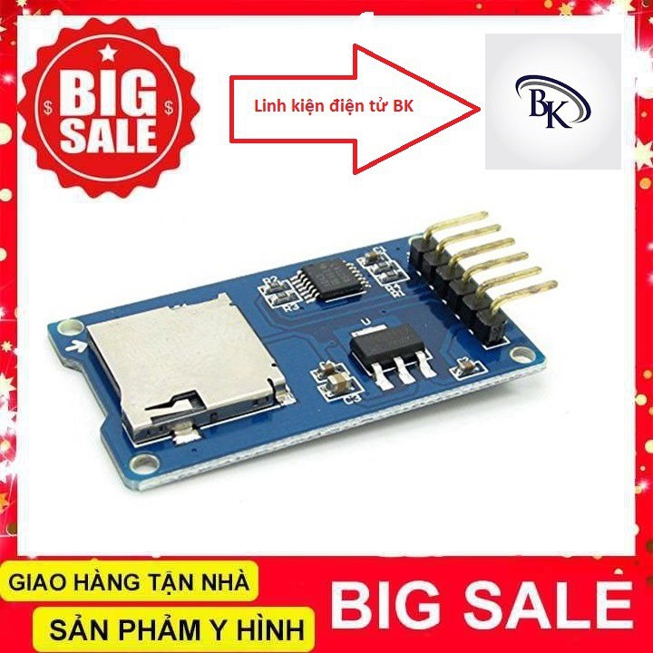 Module Đọc Thẻ Nhớ Micro SD/Micro SDHC SPI