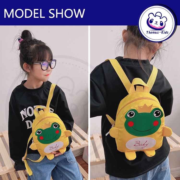 Ba Lô Hình Chú Ếch Nhỏ Dễ Thương Chống Mất Thời Trang Thường Ngày Cho Trẻ Mẫu Giáo