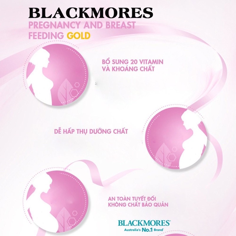 Vitamin tổng hợp Blackmores Pregnacy and Breastfeeding Gold 180 viên
