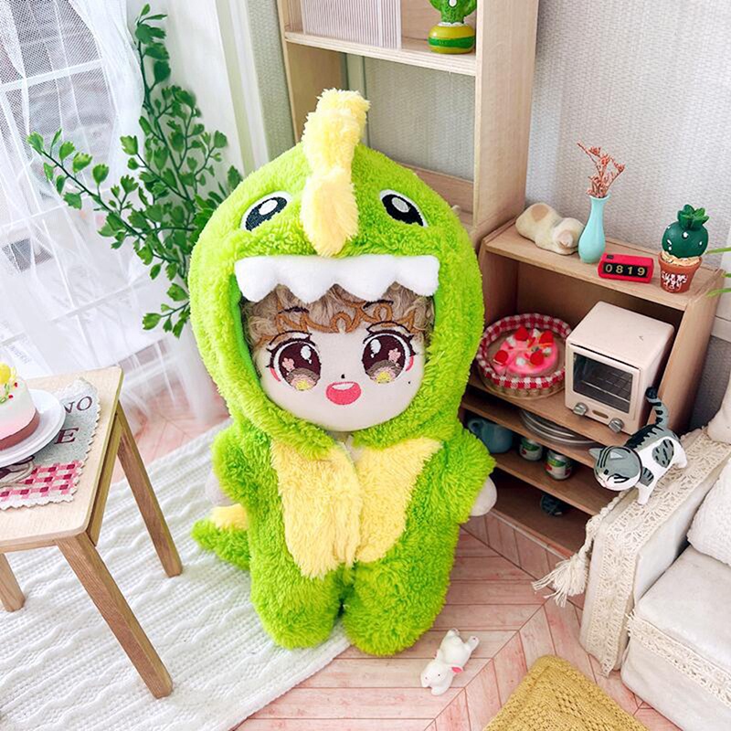 Bộ Đồ Ngủ Liền Thân Hình Khủng Long VASTJI 20cm Dành Cho Búp Bê