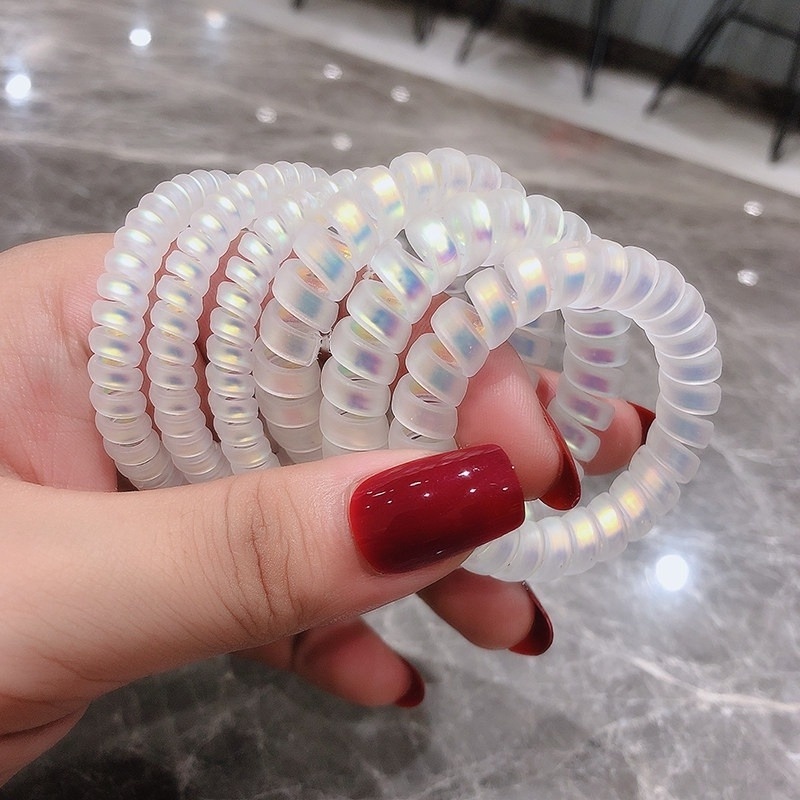 Dây Cột Tóc Trong Suốt Phong Cách Hàn Quốc Cho Nữ