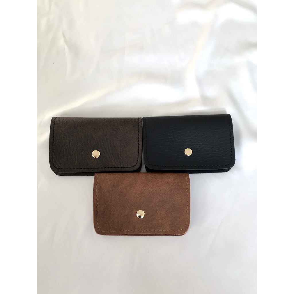 Ví nữ mini đựng card nhỏ gọn tiện lợi da mềm khoá bấm của May Bags