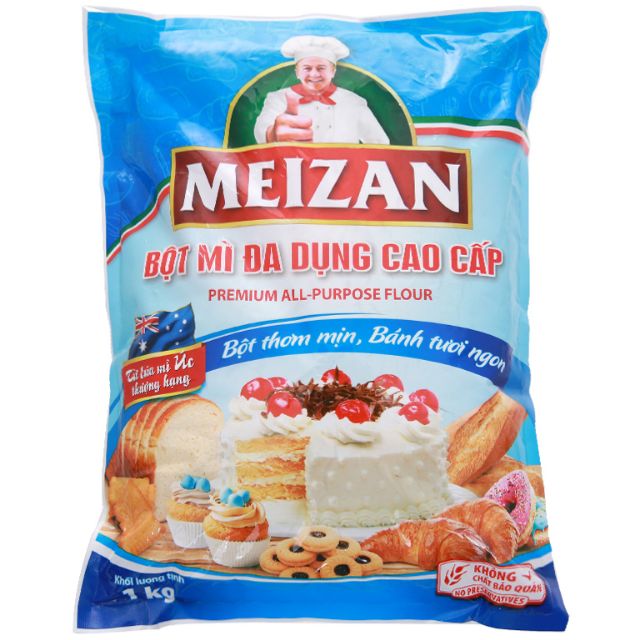 Bột mì đa dụng cao cấp thương hiệu Meizan 1kg