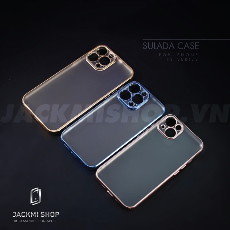 Ốp lưng Sulada lưng nhám chống vân bảo vệ camera cho điện thoại ip 13 13 pro 13 pro max
