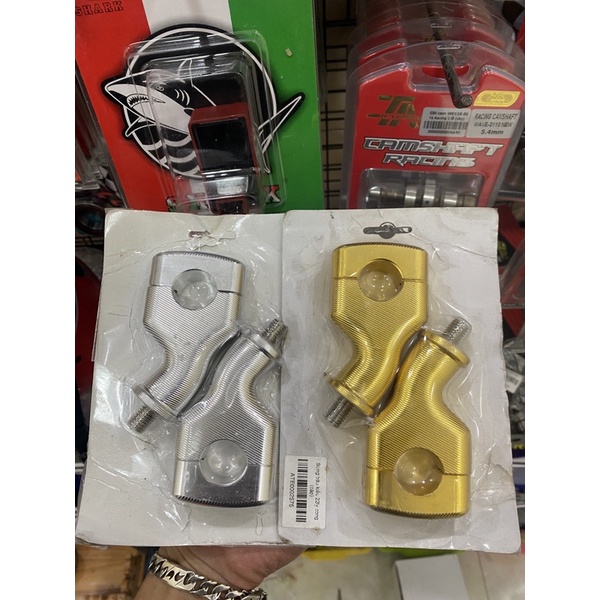 Gù Nâng Ghi Đông Xéo - Tay Lái Moto - Nhôm CNC Nguyên Khối cho ghi đông phi 22