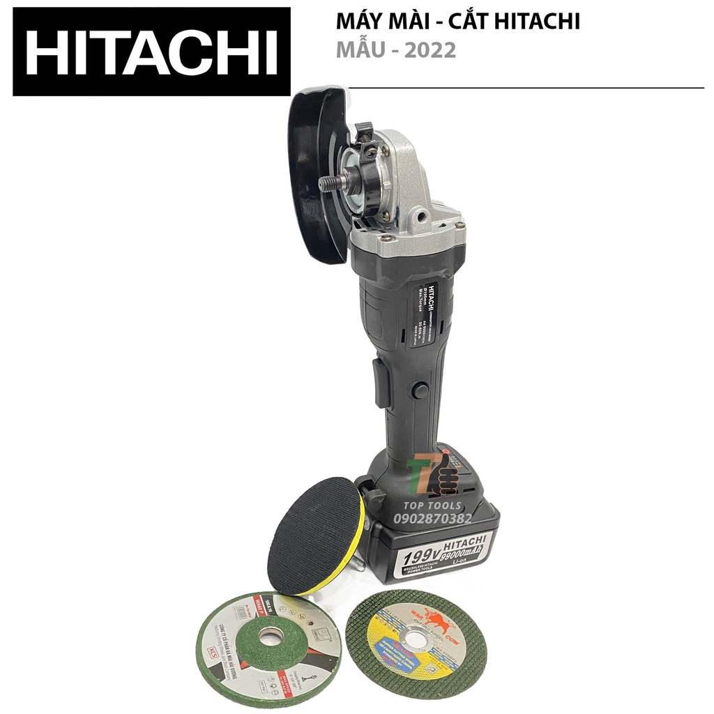 Máy mài pin, Máy cắt Pin Hitachi 2022- Pin10cell - Động cơ không chổi than