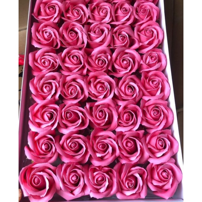 Hộp 50 bông hoa hồng sáp thơm hàng VIP loại 1 siêu đẹp/Đi đơn từ 2 hộp