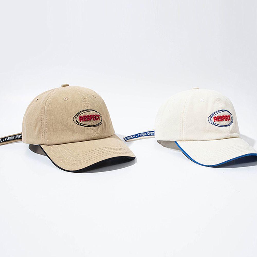 Mũ Lưỡi Trai Màu Sắc Đơn Giản Thêu Chữ Phong Cách Nhật Bản Cho Nữ