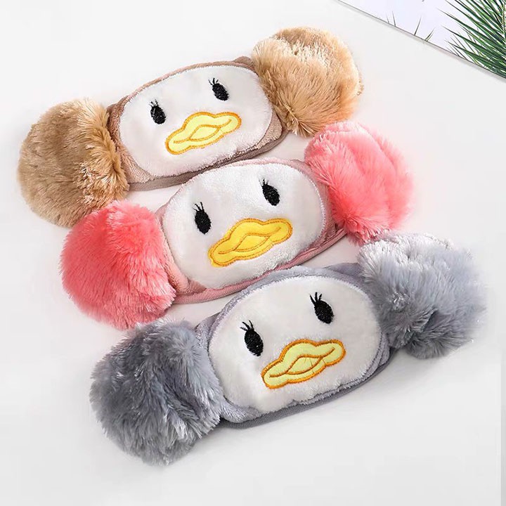 Khẩu trang kết hợp bịt tai giữ ấm mùa đông chất liệu bông