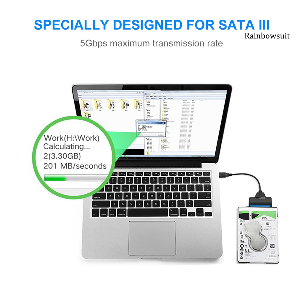 Dây Cáp Chuyển Đổi Ổ Cứng Usb2.0 Usb3.0 Type-C Sang Sata Cho Windows | BigBuy360 - bigbuy360.vn