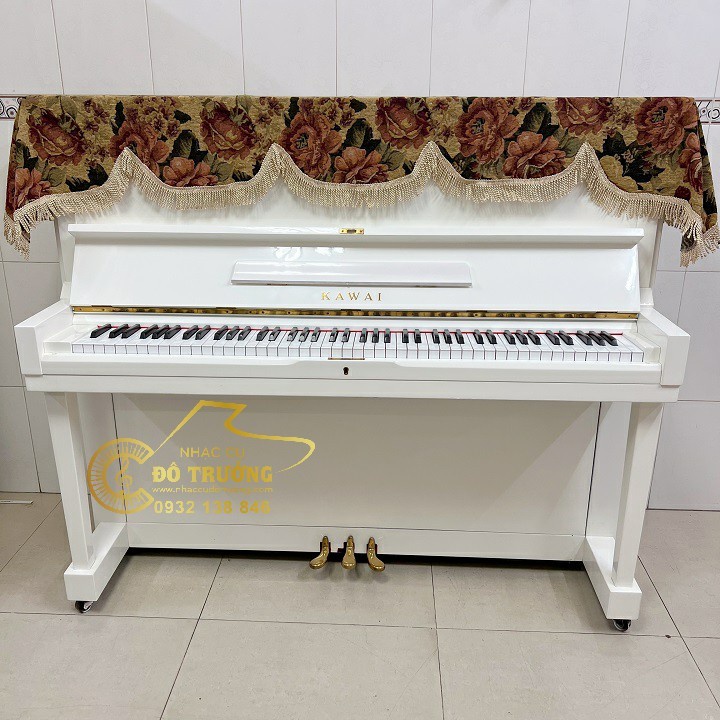 Khăn Phủ cho đàn Piano màu trắng