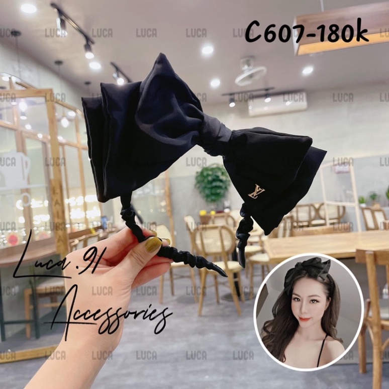 Bơm LV siêu hót trend.vip 10 mẫu bơm băng đô,Cài tóc nơ xinh, bơm vải hót ,hàng vip xinh sang chảnh vip