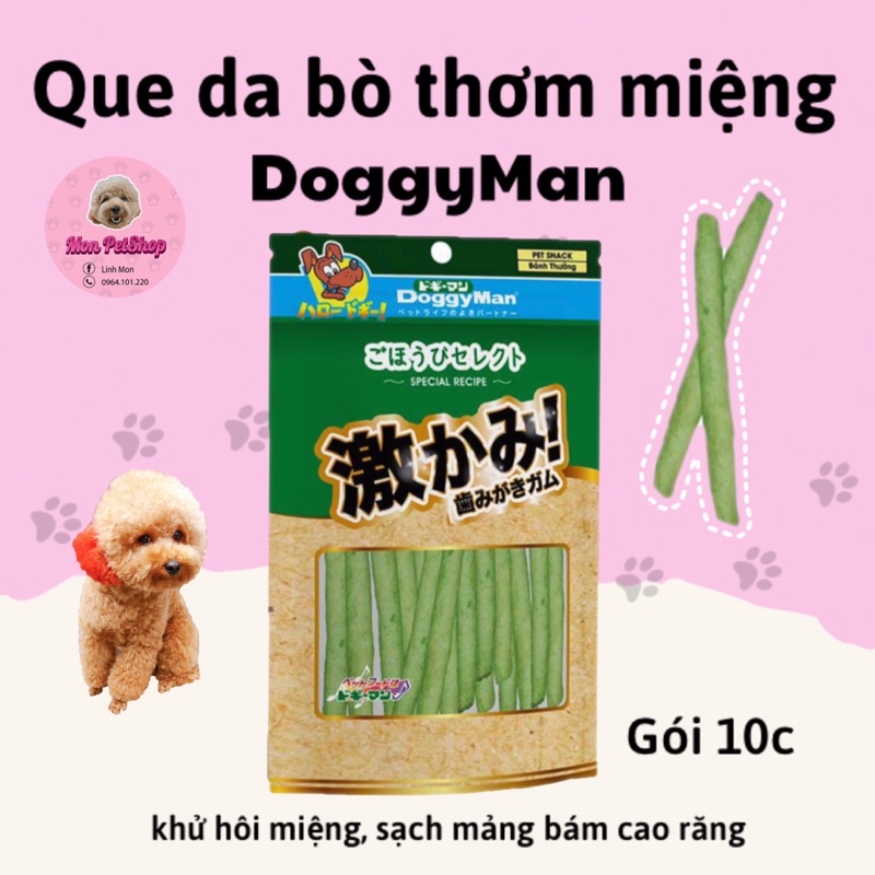 [Có sẵn] Que gặm da bò DoggyMan thơm ngon