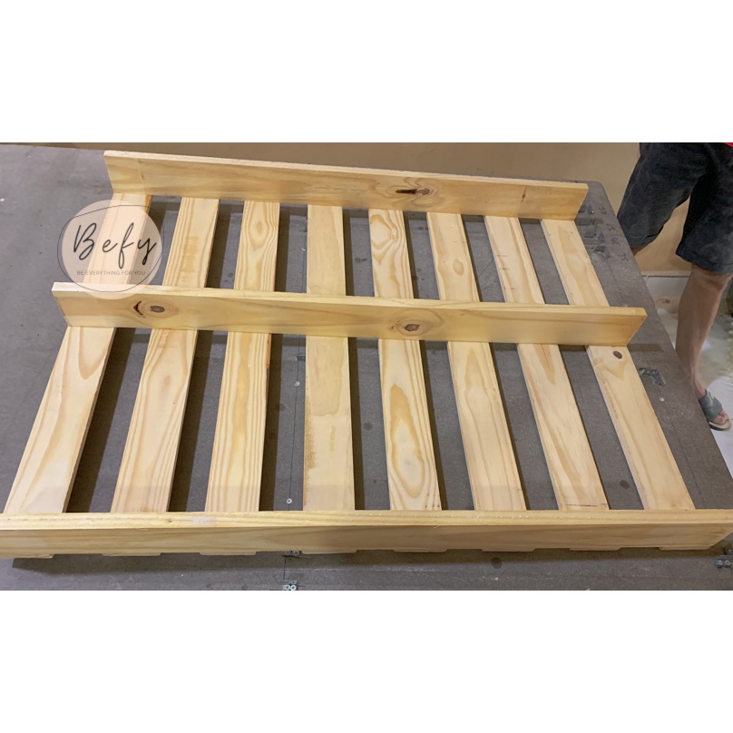 Giường Pallet Gỗ Thông Gỗ Mới 100% / Giường Ngủ Pallet Gấp Gọn - BEFY