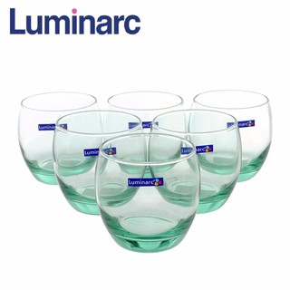 Bộ 6 ly thủy tinh thấp luminarc salto ice green 320ml j9662