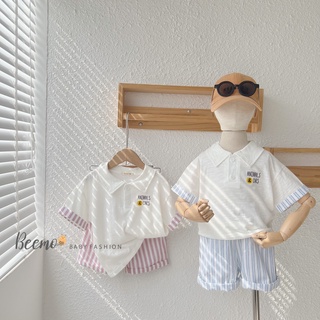 Set đồ bộ polo cho bé trai phong cách Hàn Quốc