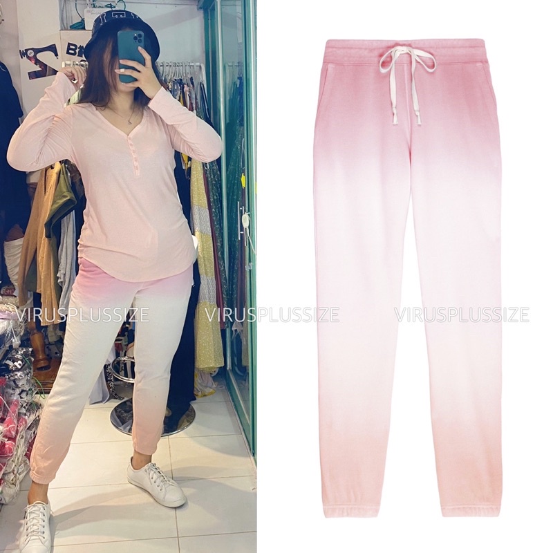 quần jogger/ống suông bigsize Cotton French Terry Sweatpants