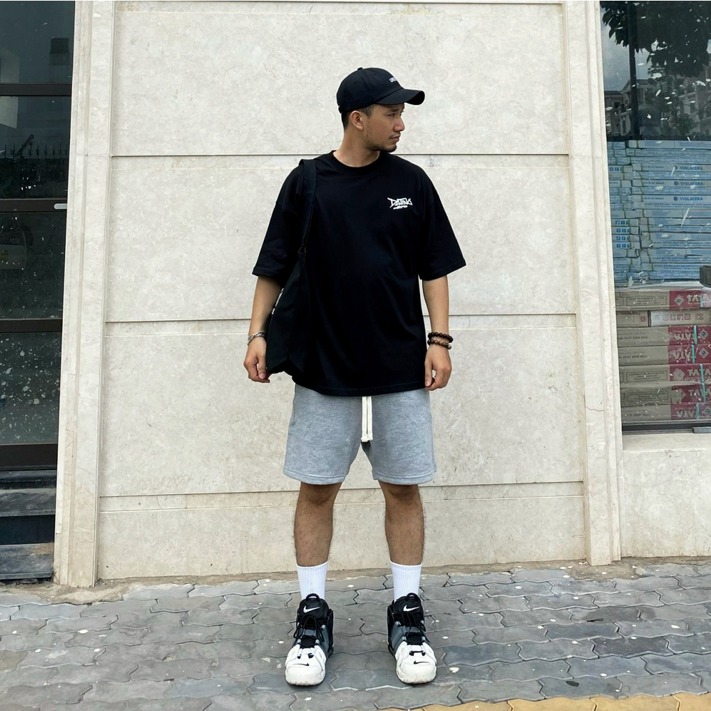 Quần short nam thun nỉ trơn DATINO form unisex thun chân cua cotton chính phẩm chất dày dặn co giãn