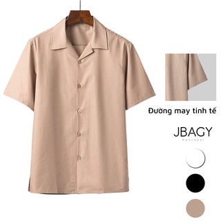 Áo sơ mi cổ vest Turbo nam nữ form rộng vải lụa thương hiệu thời trang JBAGY - JBS02